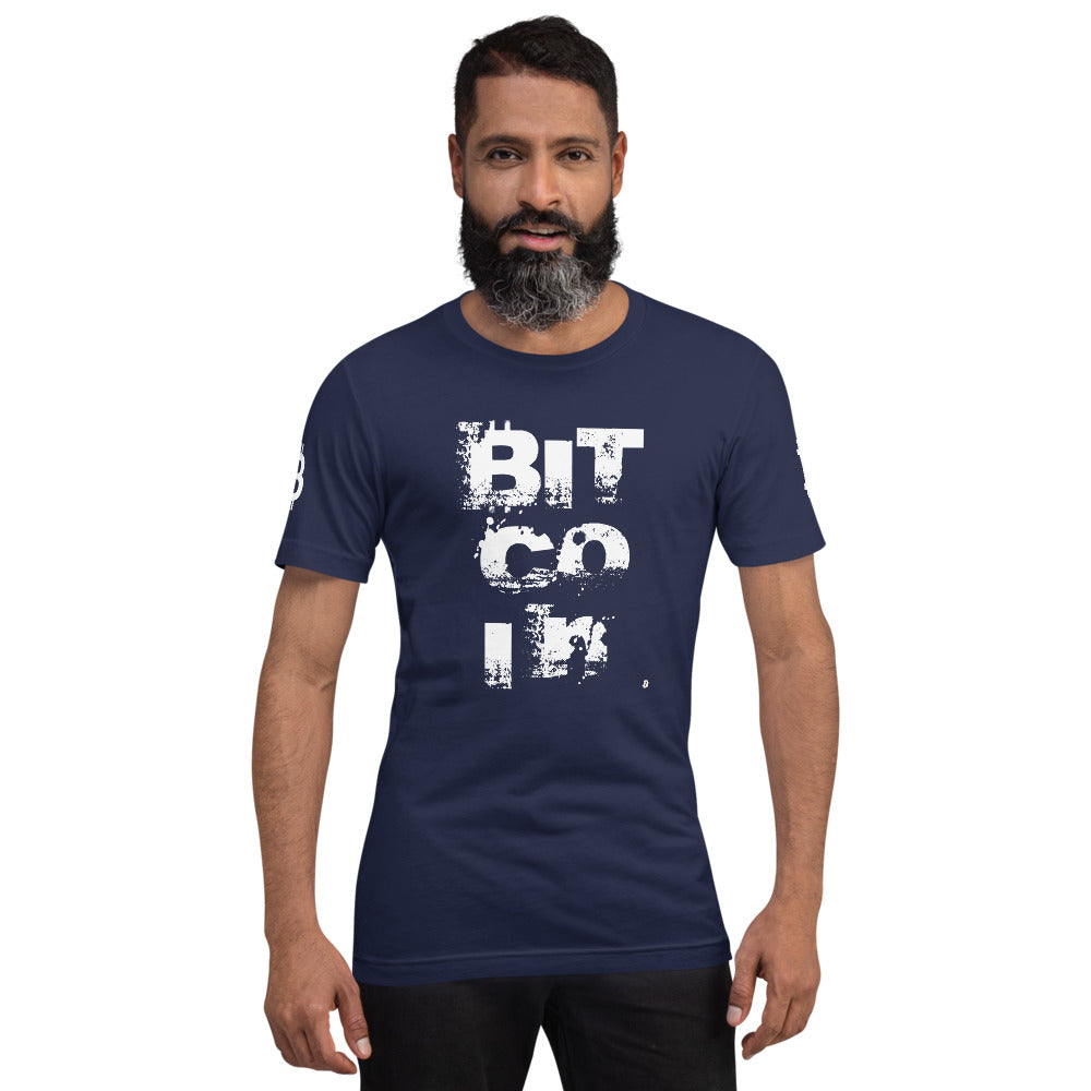 Bitcoin Grunge | Shirts & Tops | bitcoin-grunge-tee | printful