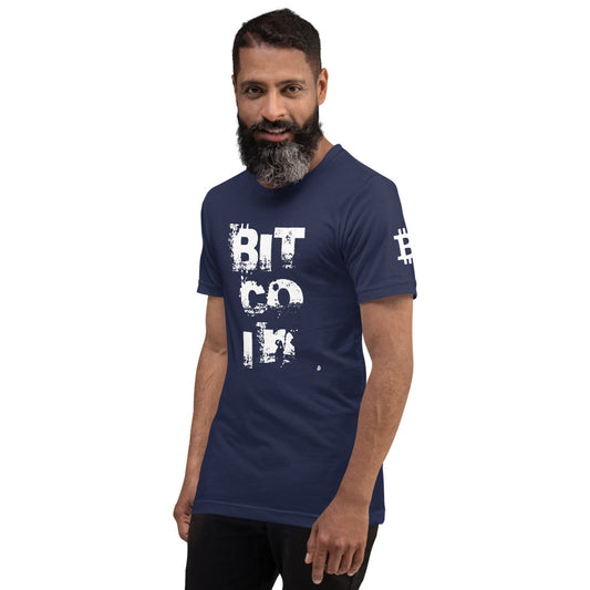 Bitcoin Grunge | Shirts & Tops | bitcoin-grunge-tee | printful