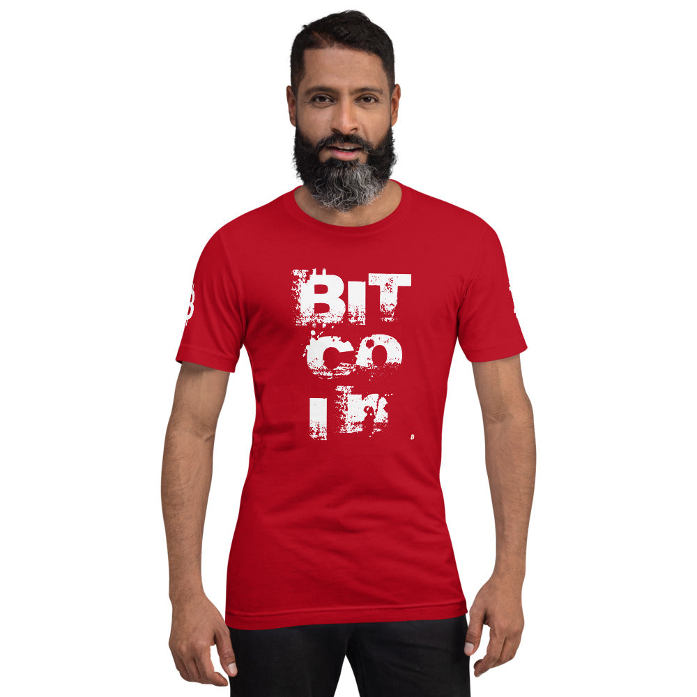 Bitcoin Grunge | Shirts & Tops | bitcoin-grunge-tee | printful