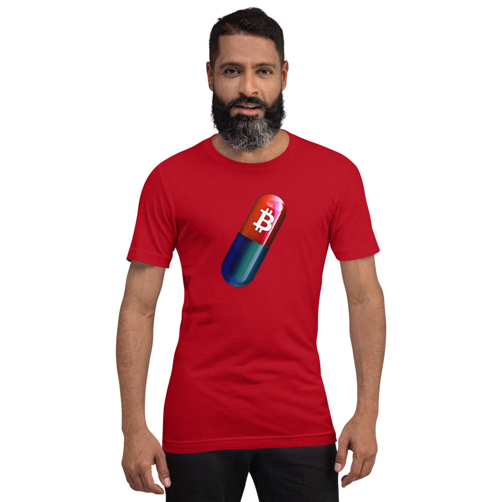 Bitcoin Red Pill | Shirts & Tops | bitcoin-red-pill-tee | printful