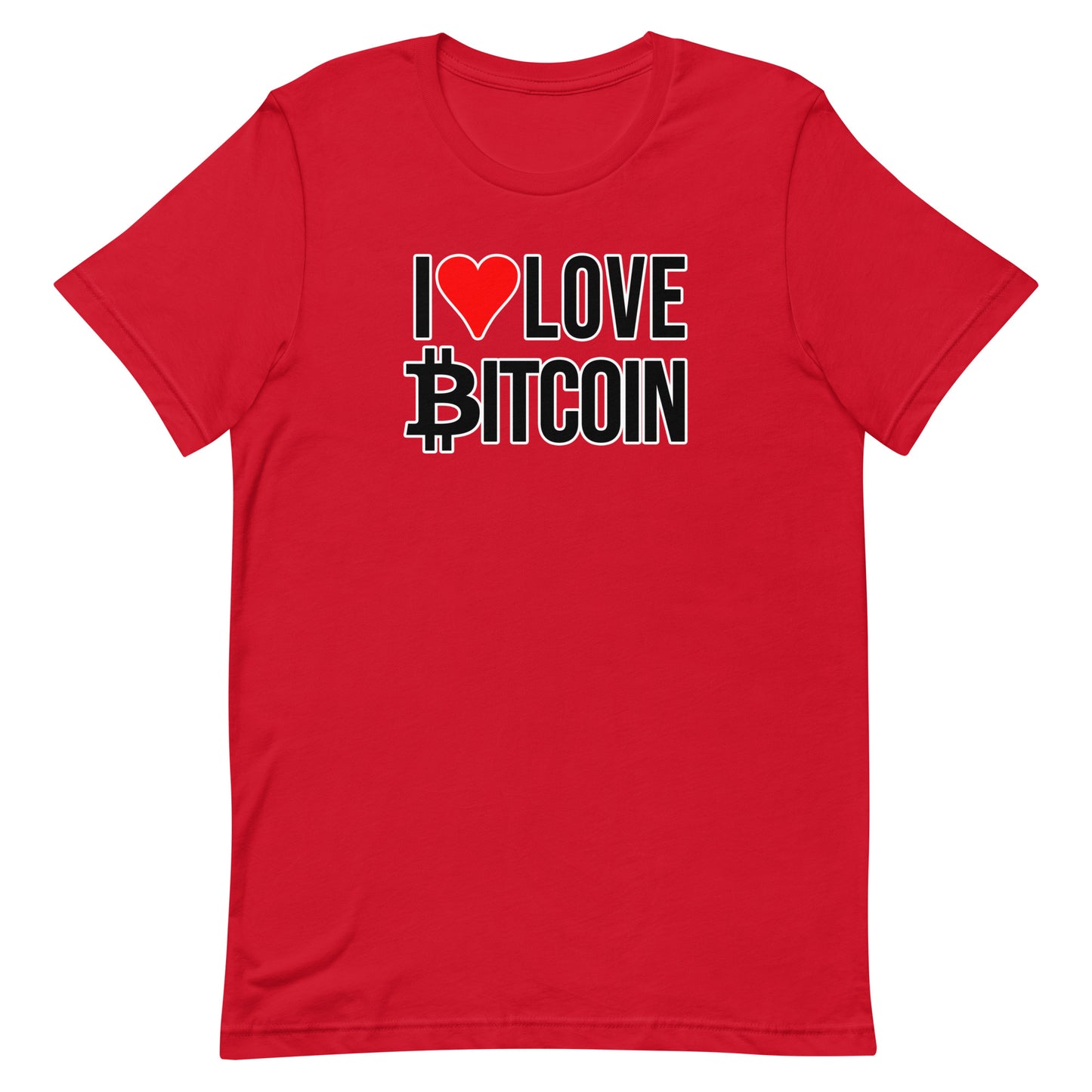 Bitcoin I love Tee printful