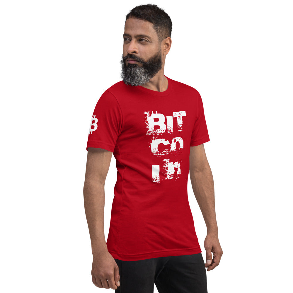 Bitcoin Grunge | Shirts & Tops | bitcoin-grunge-tee | printful
