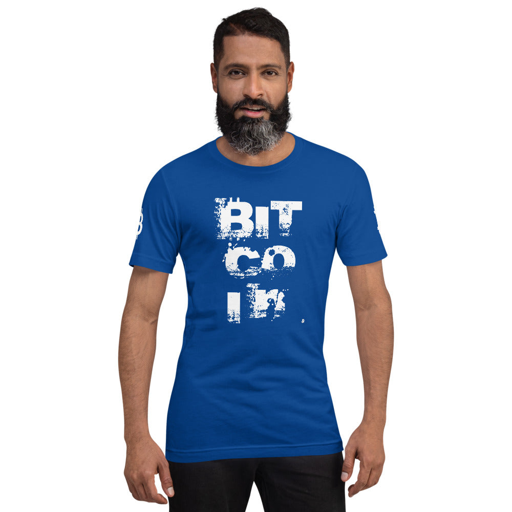 Bitcoin Grunge | Shirts & Tops | bitcoin-grunge-tee | printful
