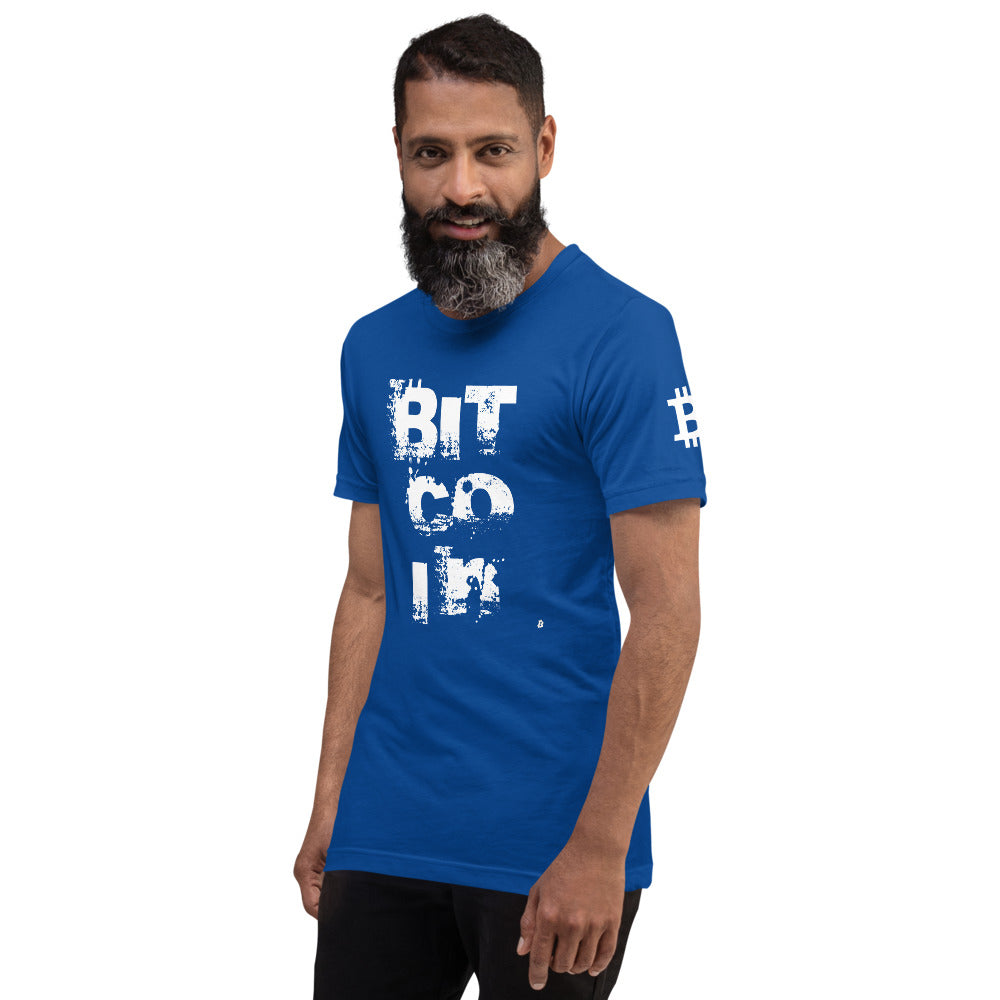 Bitcoin Grunge | Shirts & Tops | bitcoin-grunge-tee | printful