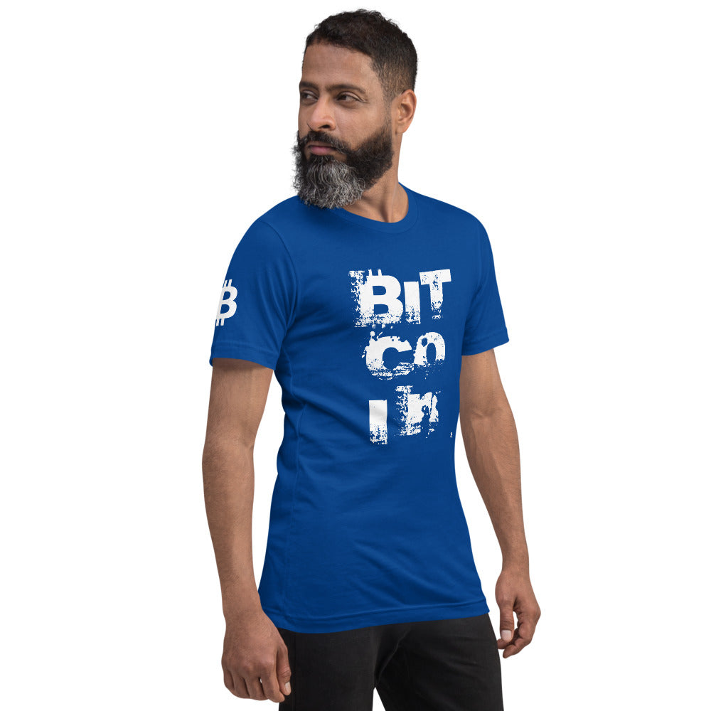 Bitcoin Grunge | Shirts & Tops | bitcoin-grunge-tee | printful