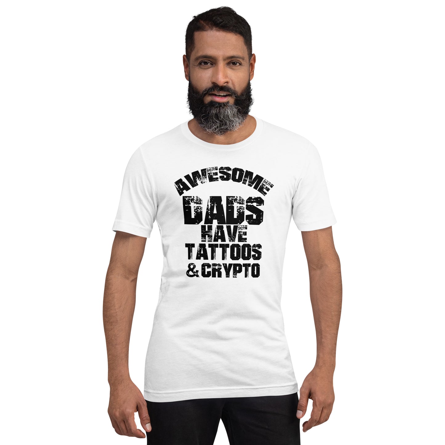 Awesome Dads Have Tattoos And Crypto | Shirts & Tops | awesome-dads-have-tattoos-and-crypto | printful
