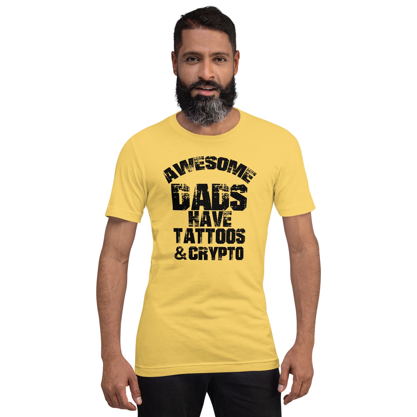 Awesome Dads Have Tattoos And Crypto | Shirts & Tops | awesome-dads-have-tattoos-and-crypto | printful