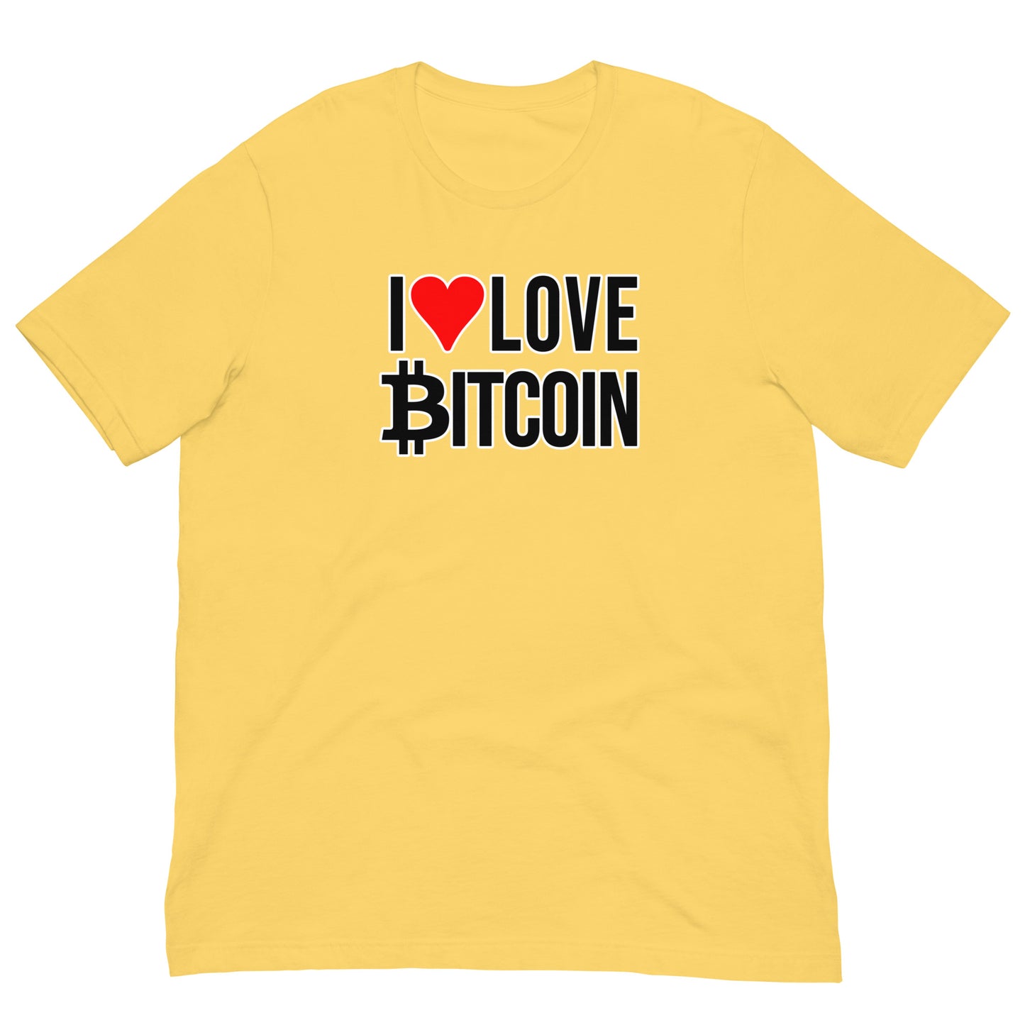 Bitcoin I love Tee printful