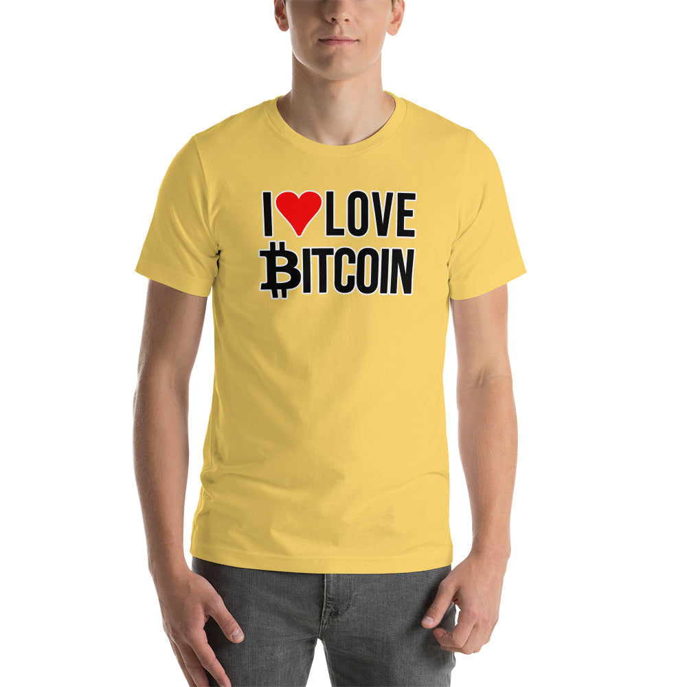 Bitcoin I love Tee printful
