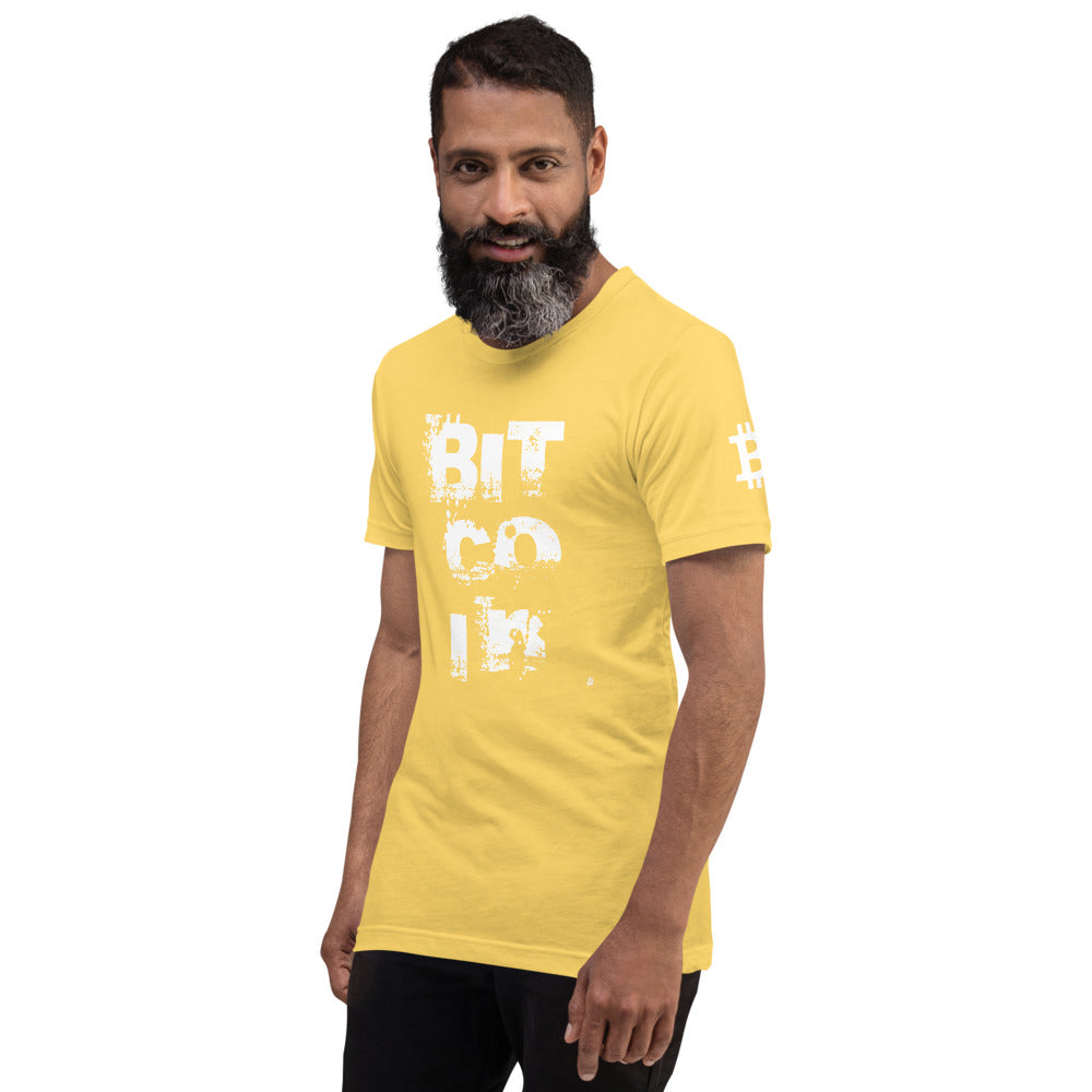 Bitcoin Grunge | Shirts & Tops | bitcoin-grunge-tee | printful