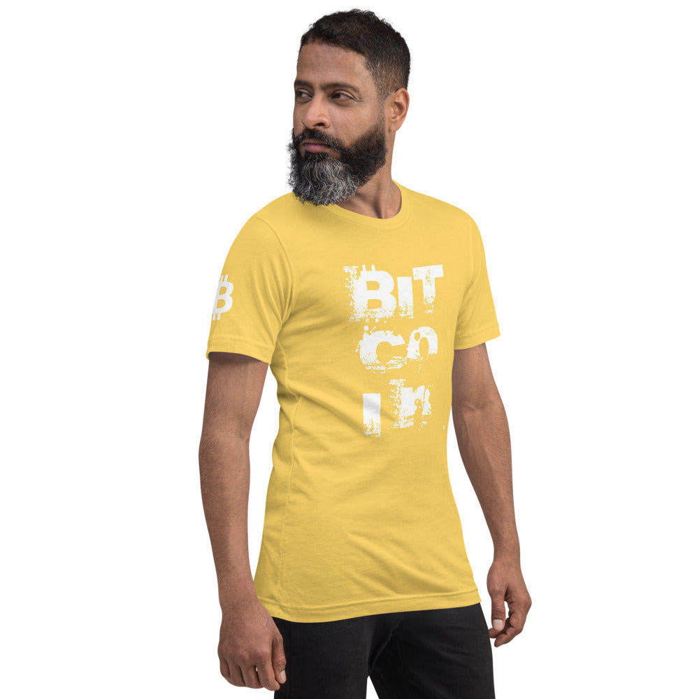 Bitcoin Grunge | Shirts & Tops | bitcoin-grunge-tee | printful