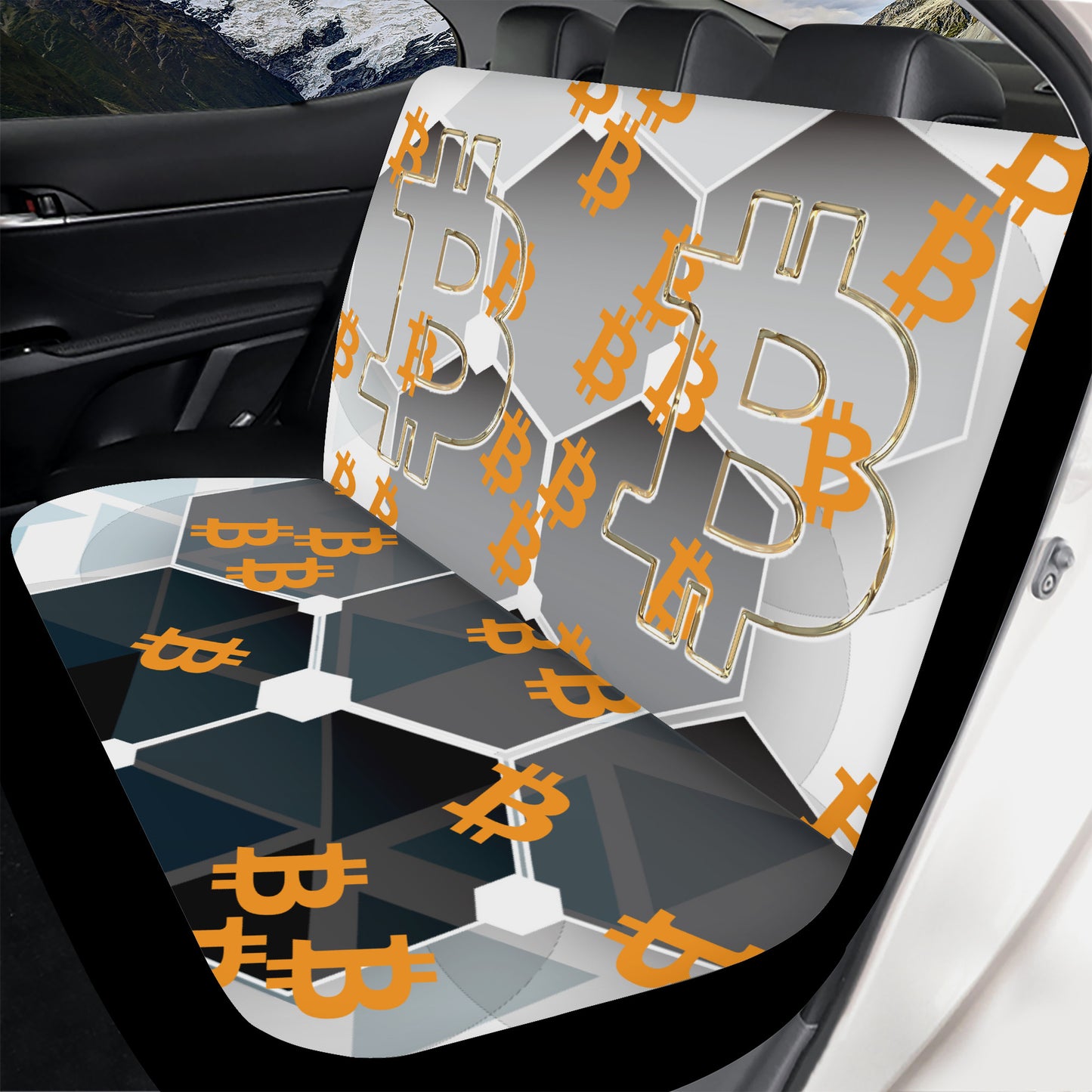 Bitcoin Car Crown | car accessories | bitcoin-car-seat-cover-set | INKPODFULFILM