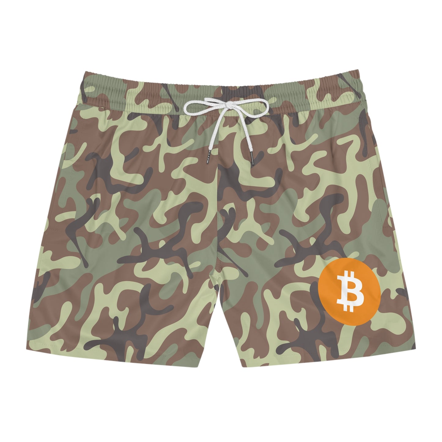 Bitcoin Camo Army Swim Trunk In N Out Crypto