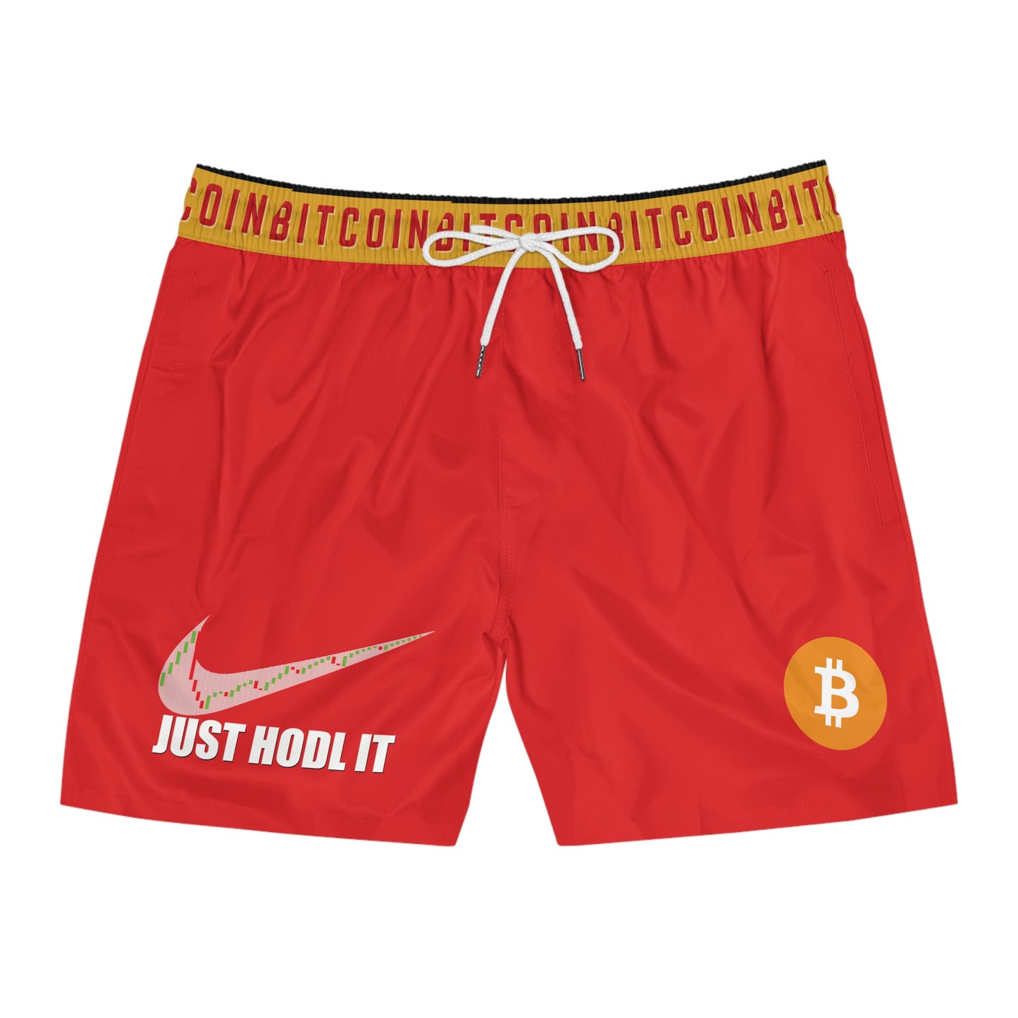 Bitcoin Just Hodl It Red Swim Trunk In N Out Crypto