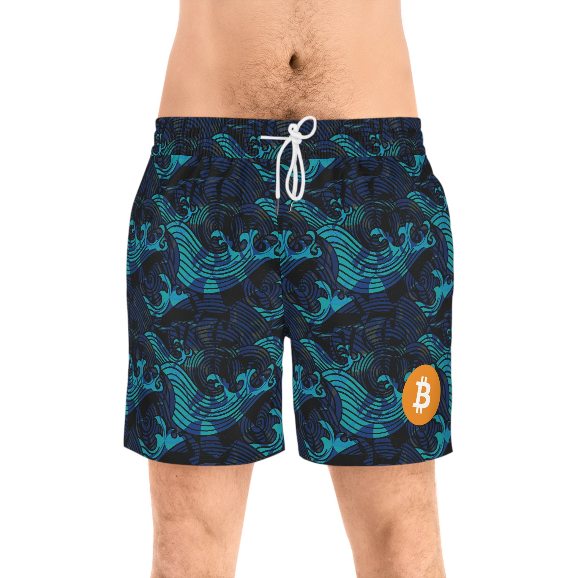 Bitcoin Deep Waves Swim Trunk In N Out Crypto