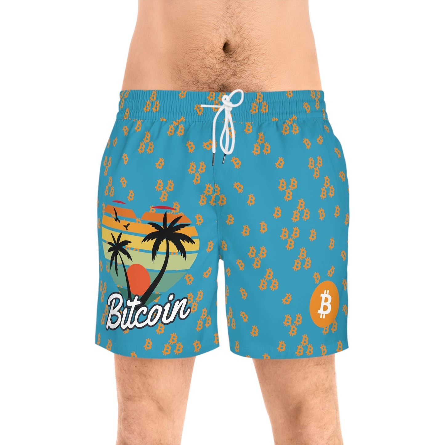 Bitcoin Sunset Swim Trunk In N Out Crypto