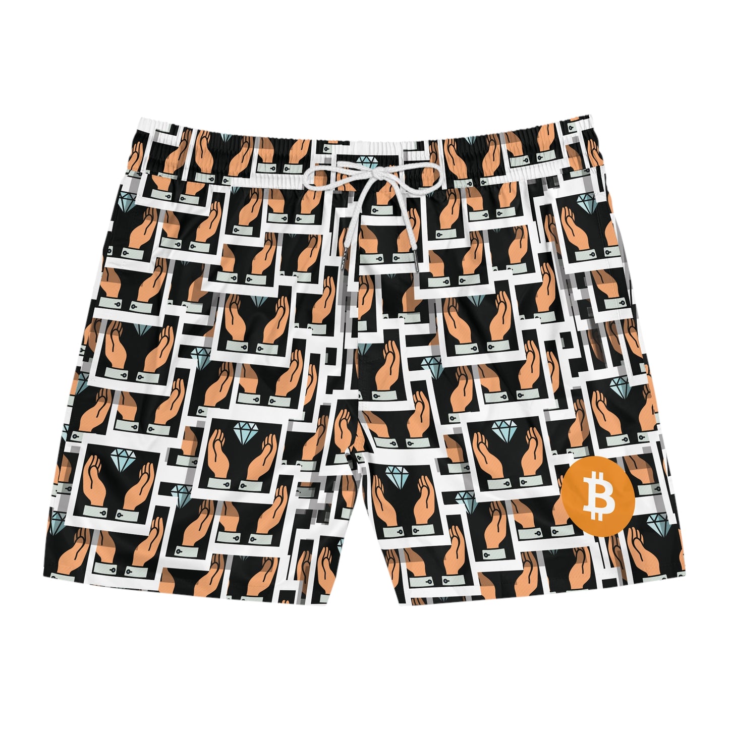 Bitcoin Diamonds  Swim Trunk In N Out Crypto