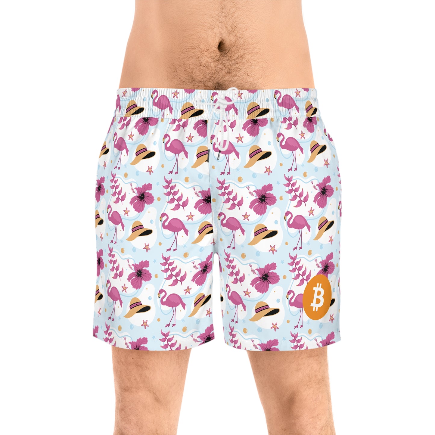 Bitcoin Flamingo Swim Trunk In N Out Crypto