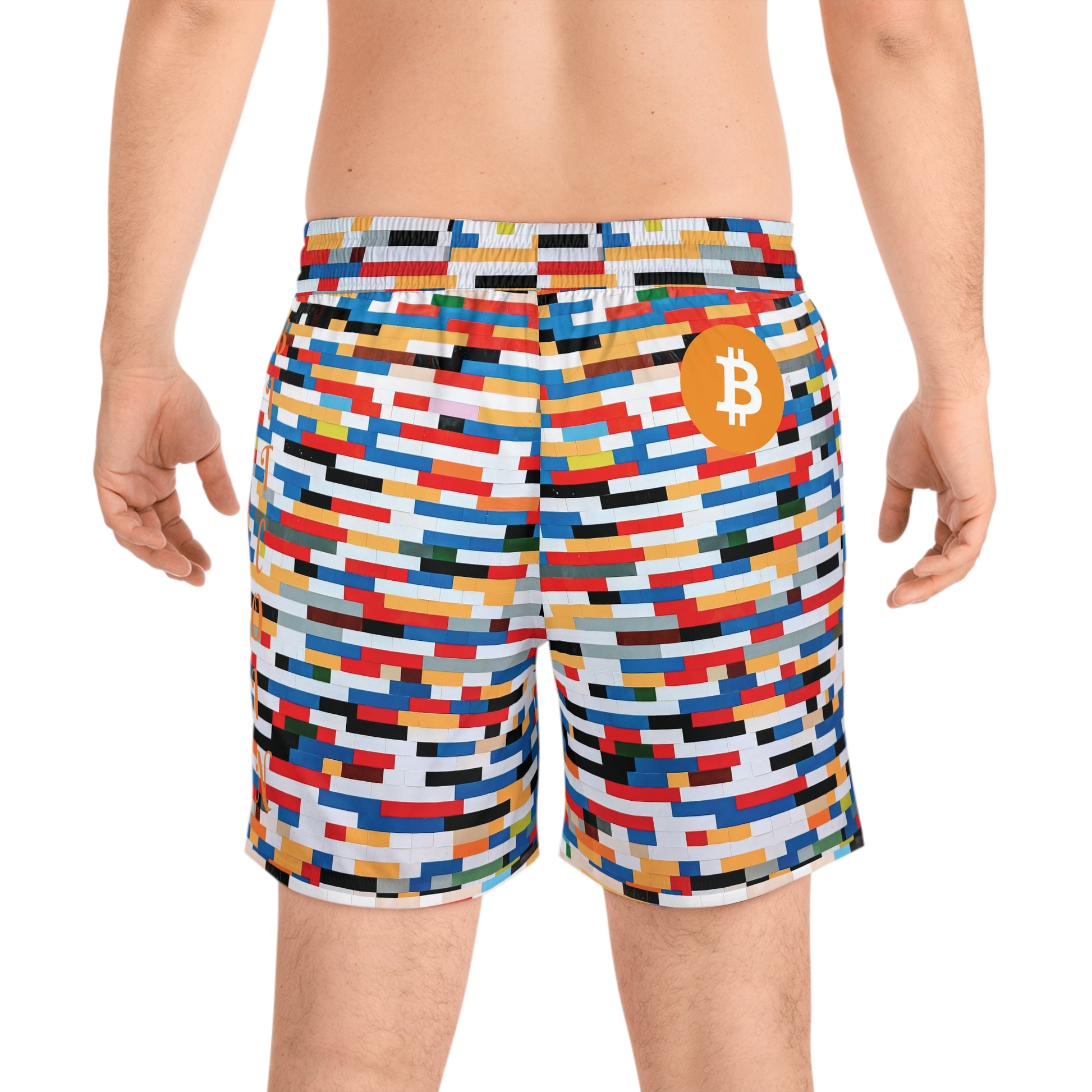 Bitcoin Colors Blocks Swim Trunk In N Out Crypto