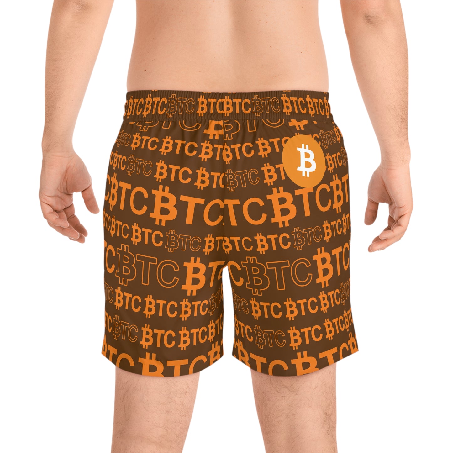 Bitcoin Dubai Brown Swim Trunk In N Out Crypto