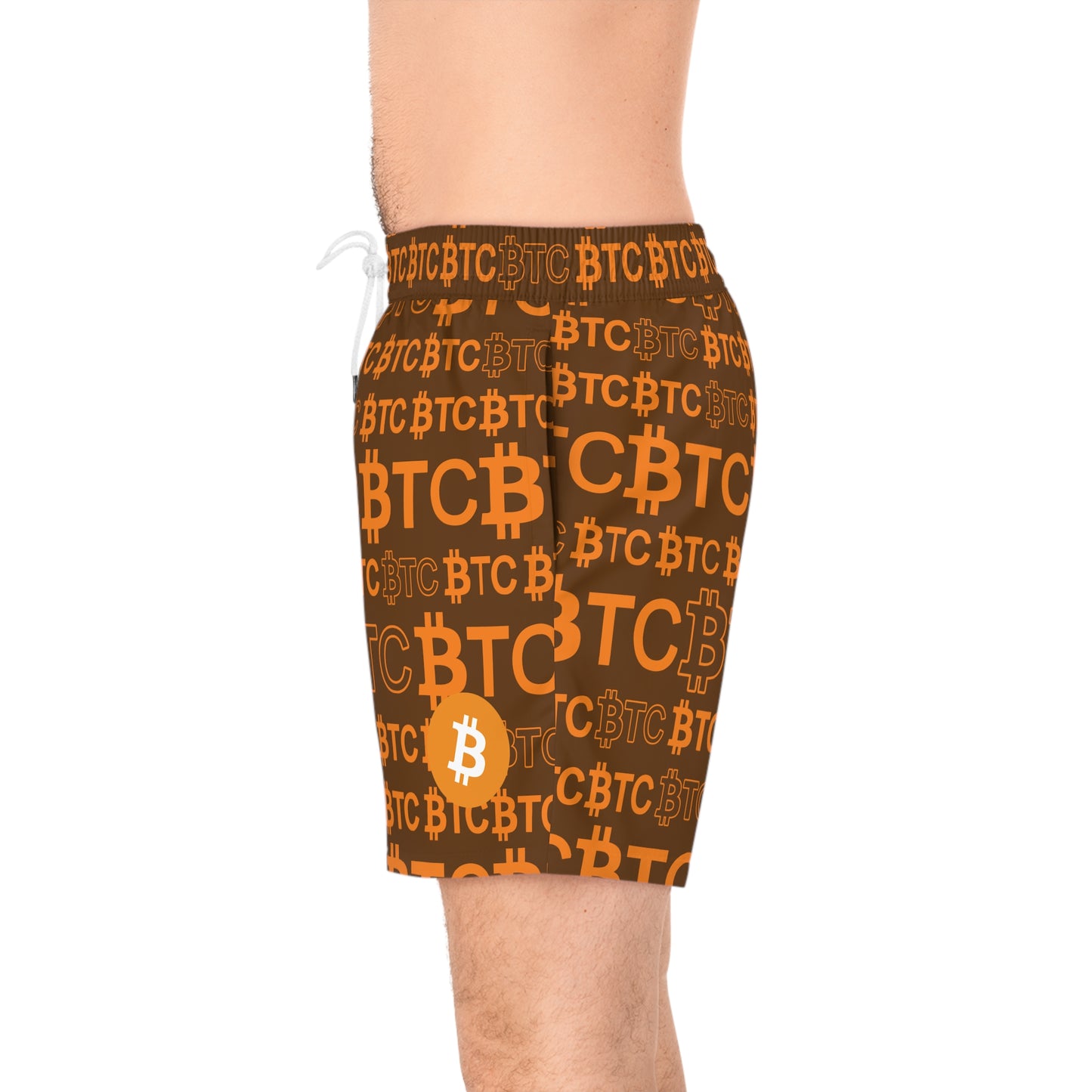 Bitcoin Dubai Brown Swim Trunk In N Out Crypto