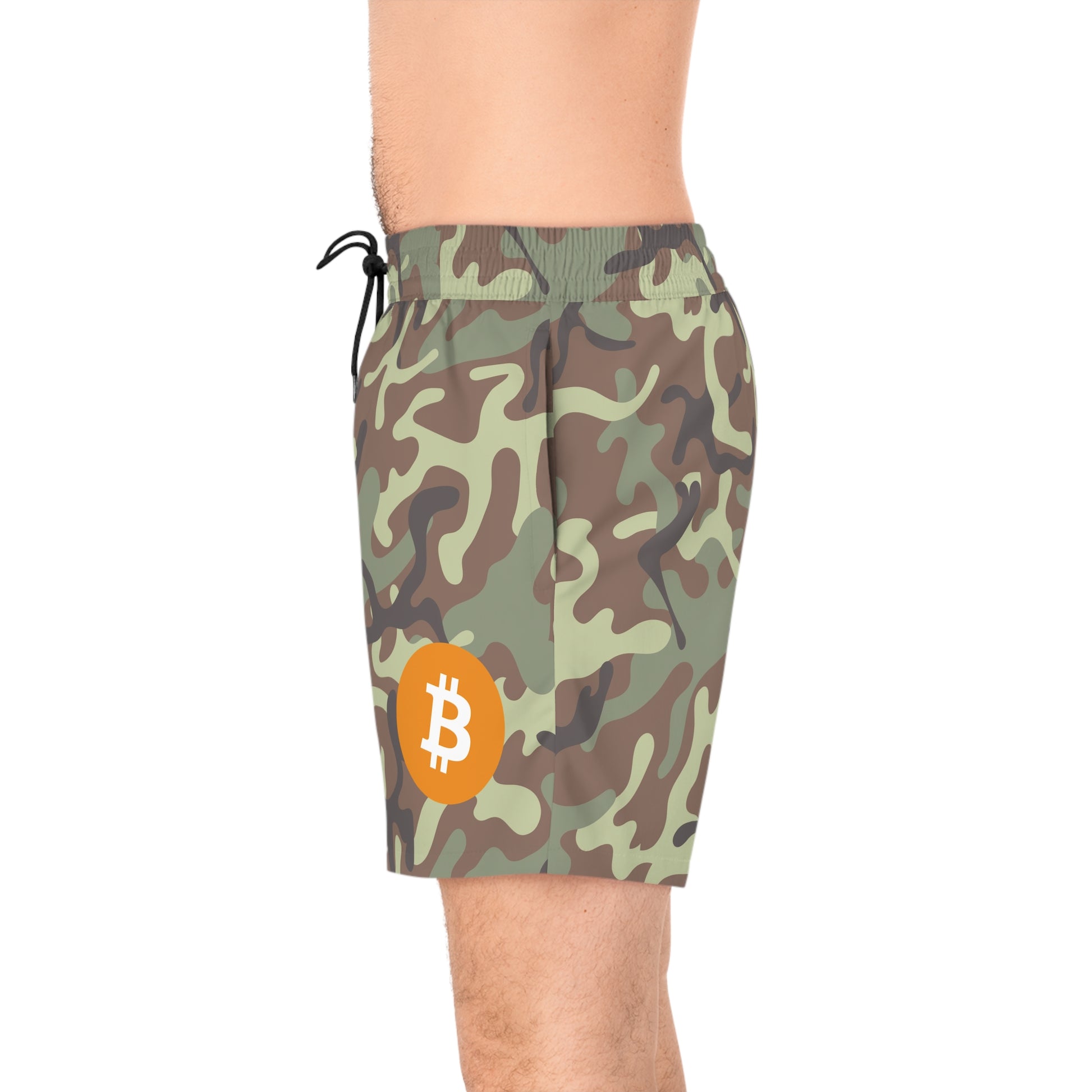 Bitcoin Camo Army Swim Trunk In N Out Crypto