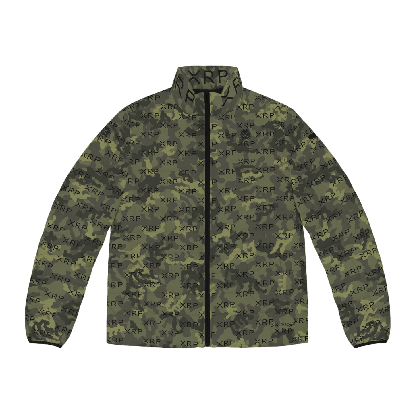 Xrp Army Camouflage Puffer Jacket Printify