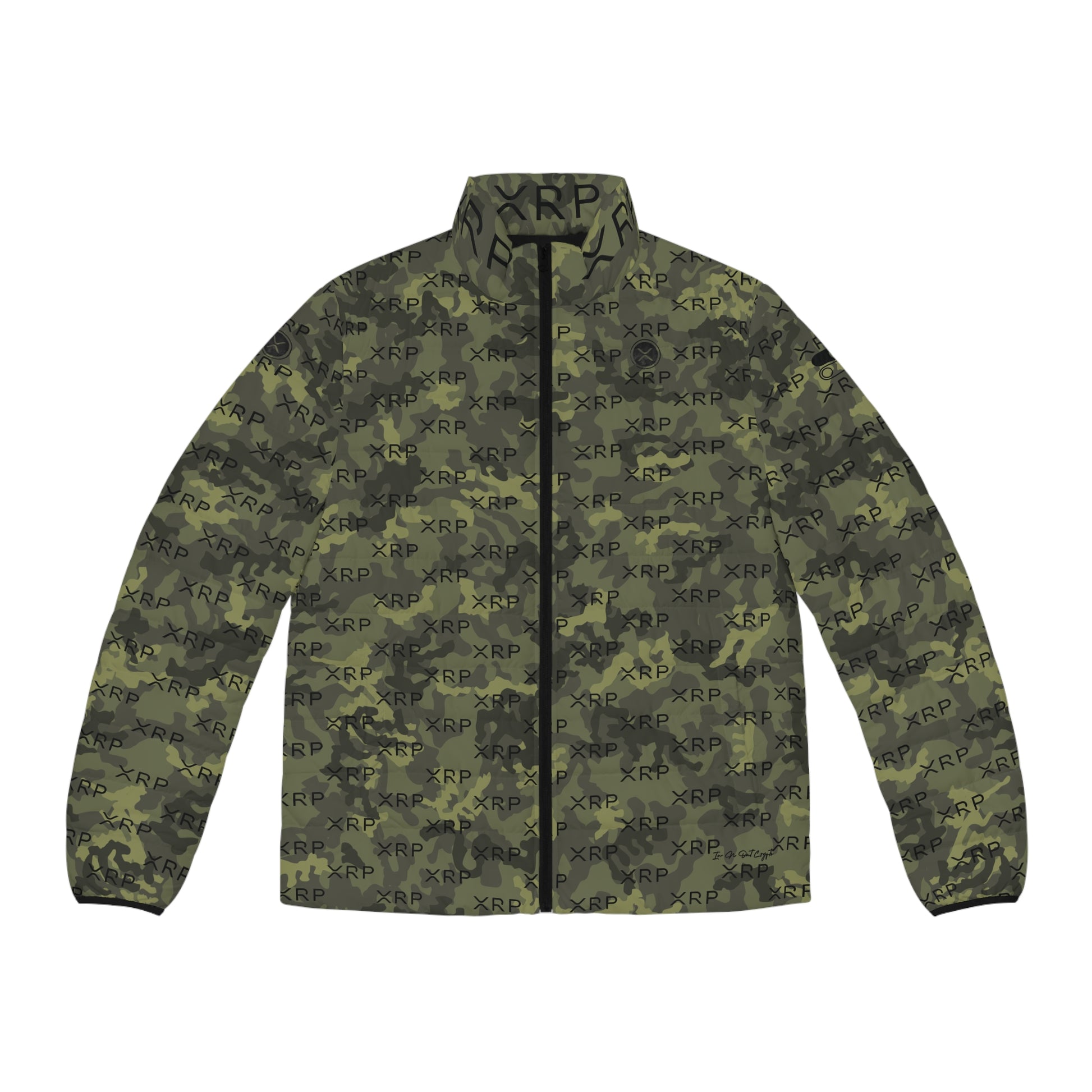 Xrp Army Camouflage Puffer Jacket Printify