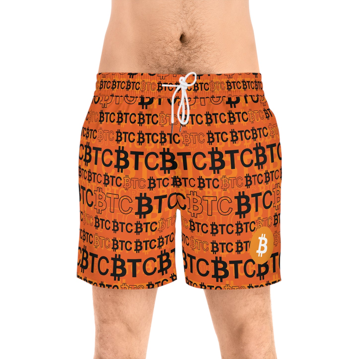 Bitcoin Dubai Copper Swim Trunk Printify