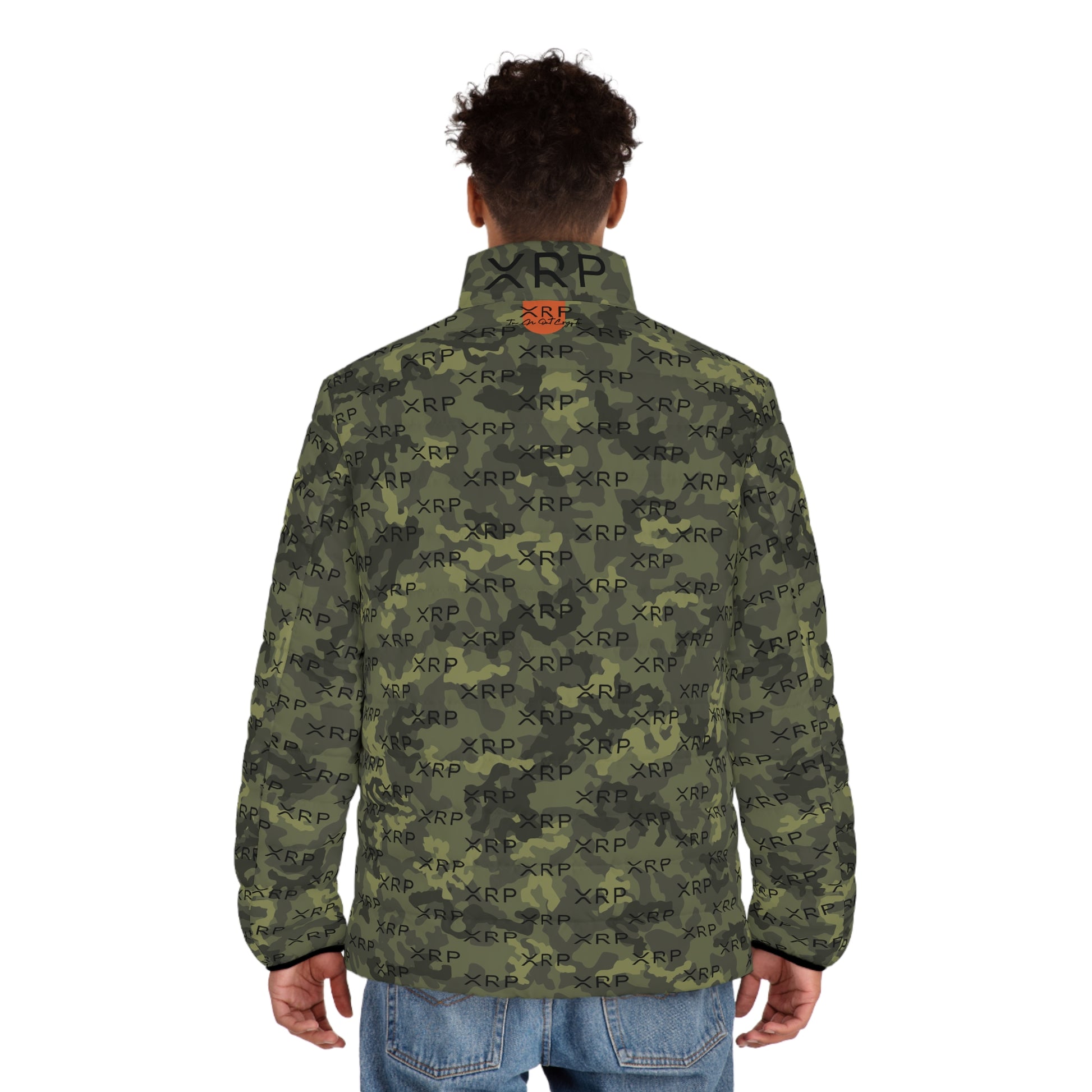 Xrp Army Camouflage Puffer Jacket Printify