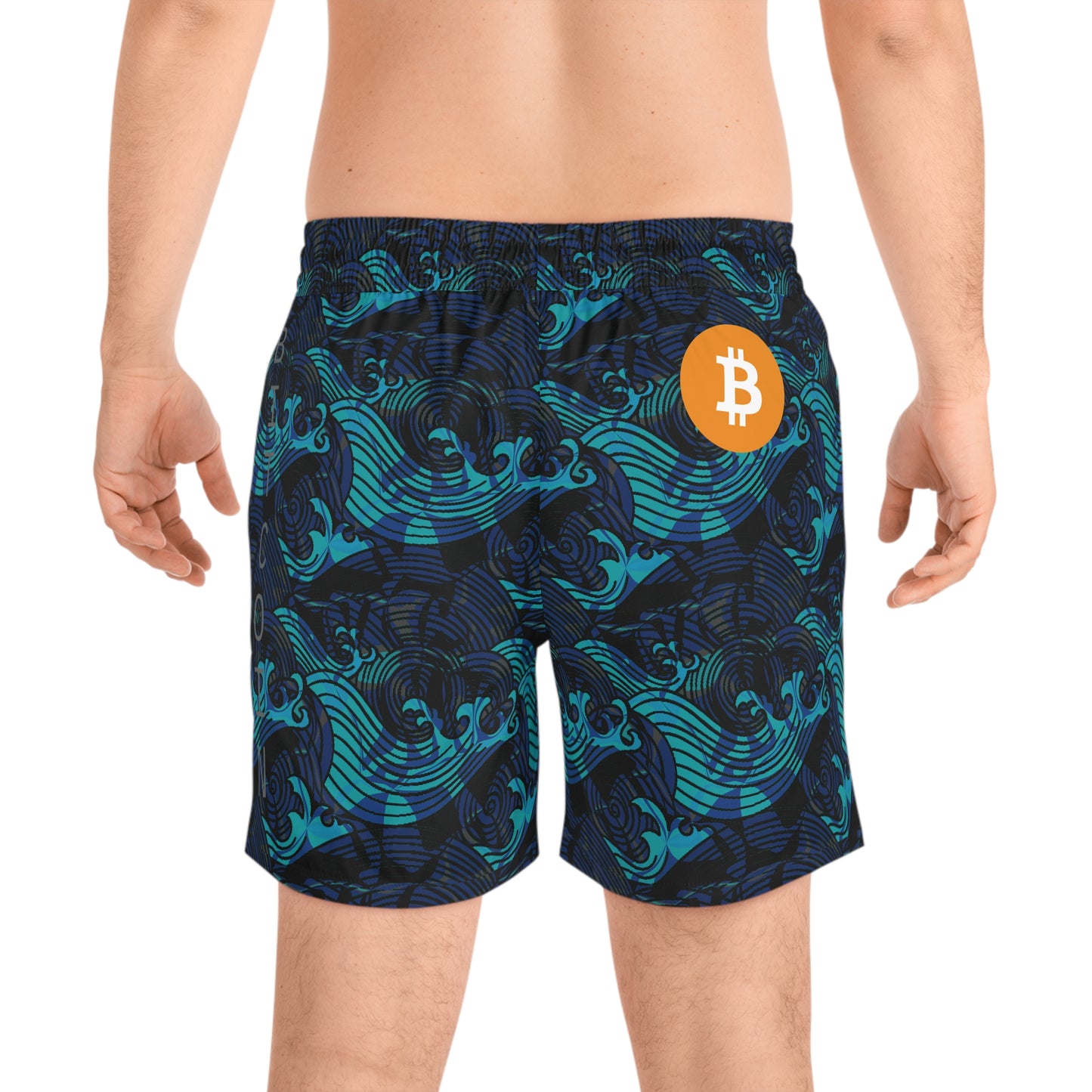 Bitcoin Deep Waves Swim Trunk In N Out Crypto