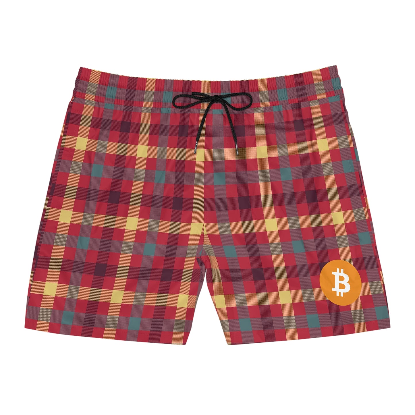 Bitcoin Tartan Swim Trunk In N Out Crypto