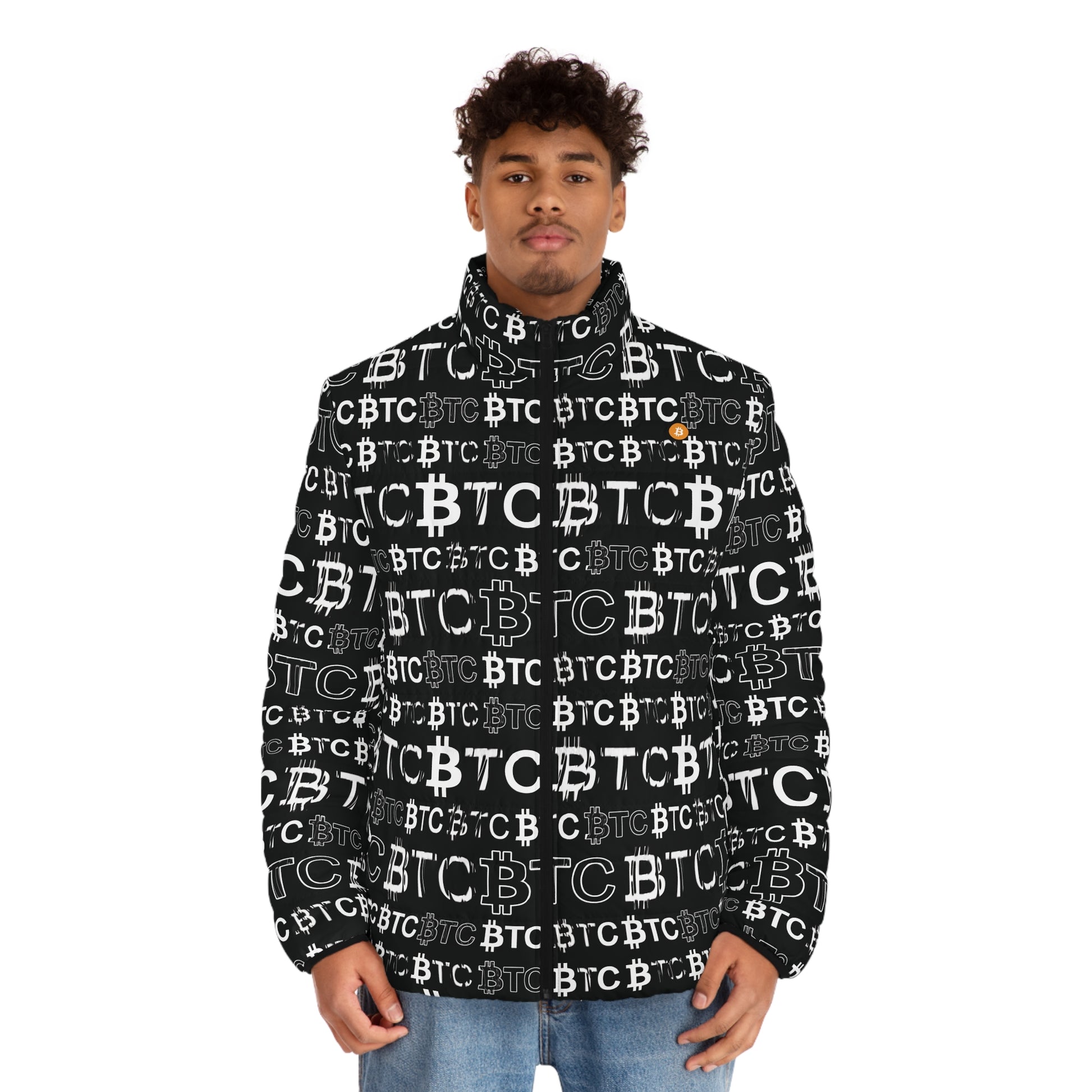 Bitcoin Dubai Puffer Jacket Printify