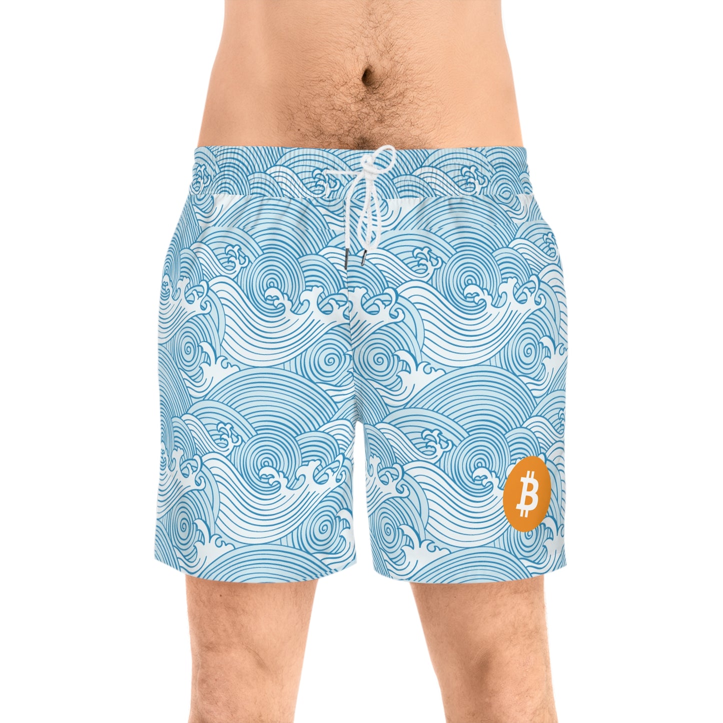 Bitcoin Light Waves Swim Trunk In N Out Crypto