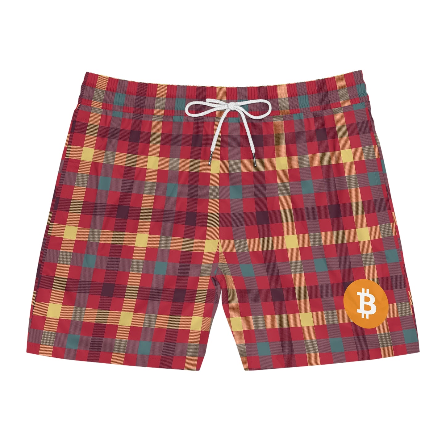 Bitcoin Tartan Swim Trunk In N Out Crypto