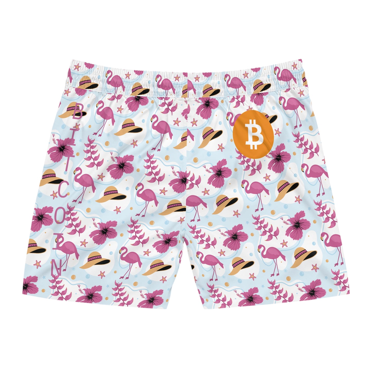 Bitcoin Flamingo Swim Trunk In N Out Crypto