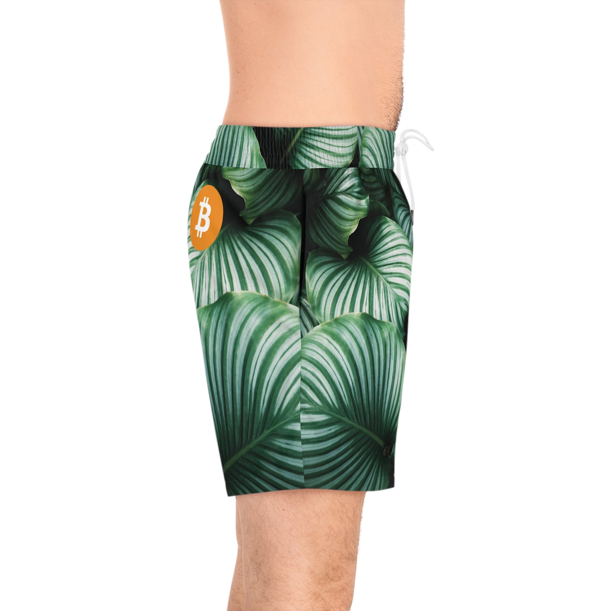 Bitcoin Green Palms Swim Trunk In N Out Crypto