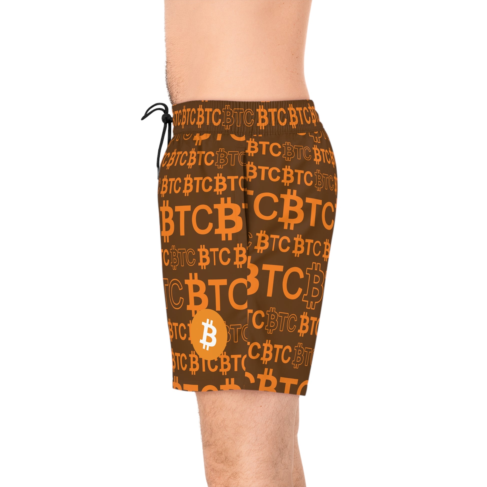 Bitcoin Dubai Brown Swim Trunk In N Out Crypto