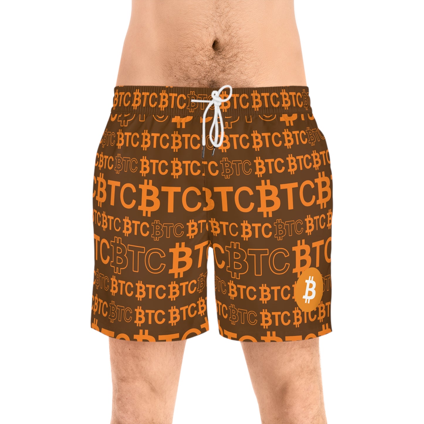 Bitcoin Dubai Brown Swim Trunk In N Out Crypto