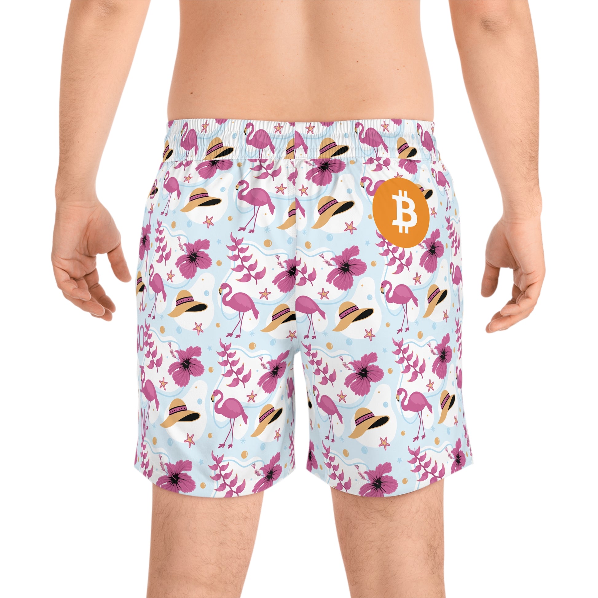 Bitcoin Flamingo Swim Trunk In N Out Crypto