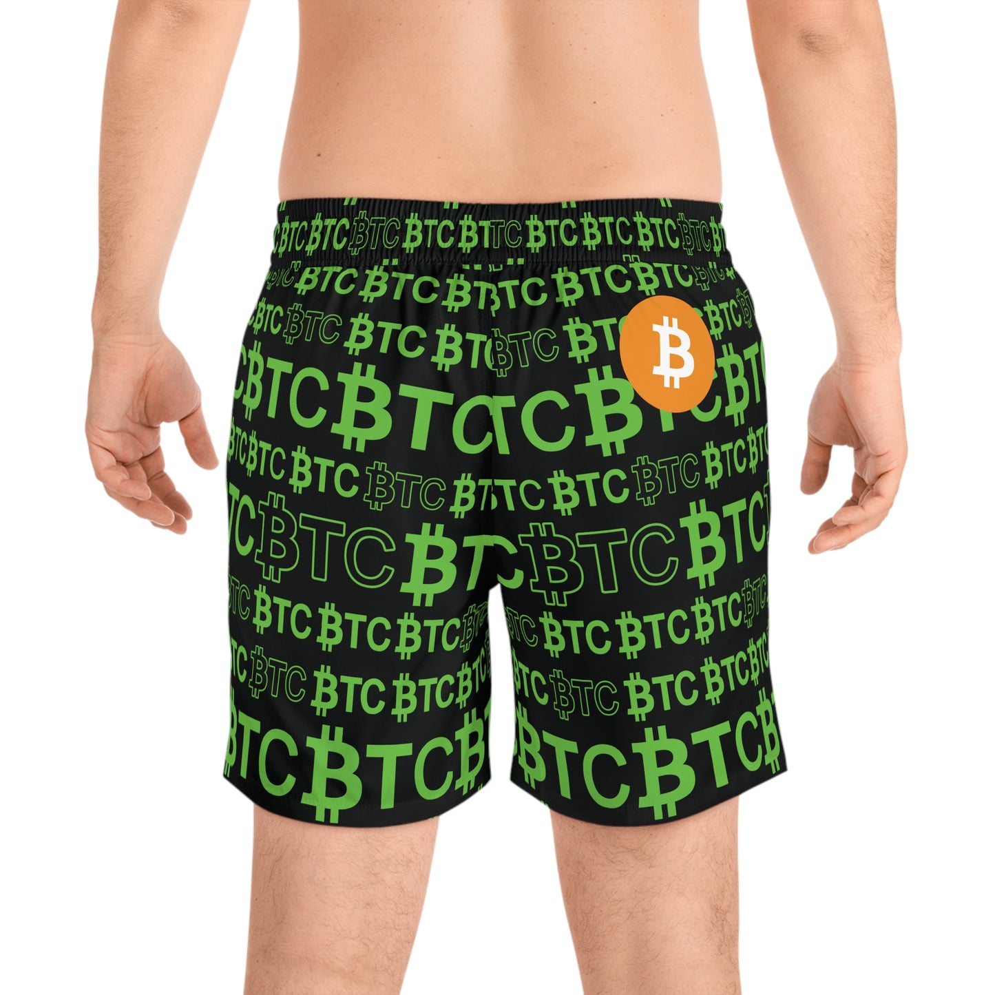 Bitcoin Dubai Green Swim Trunk In N Out Crypto