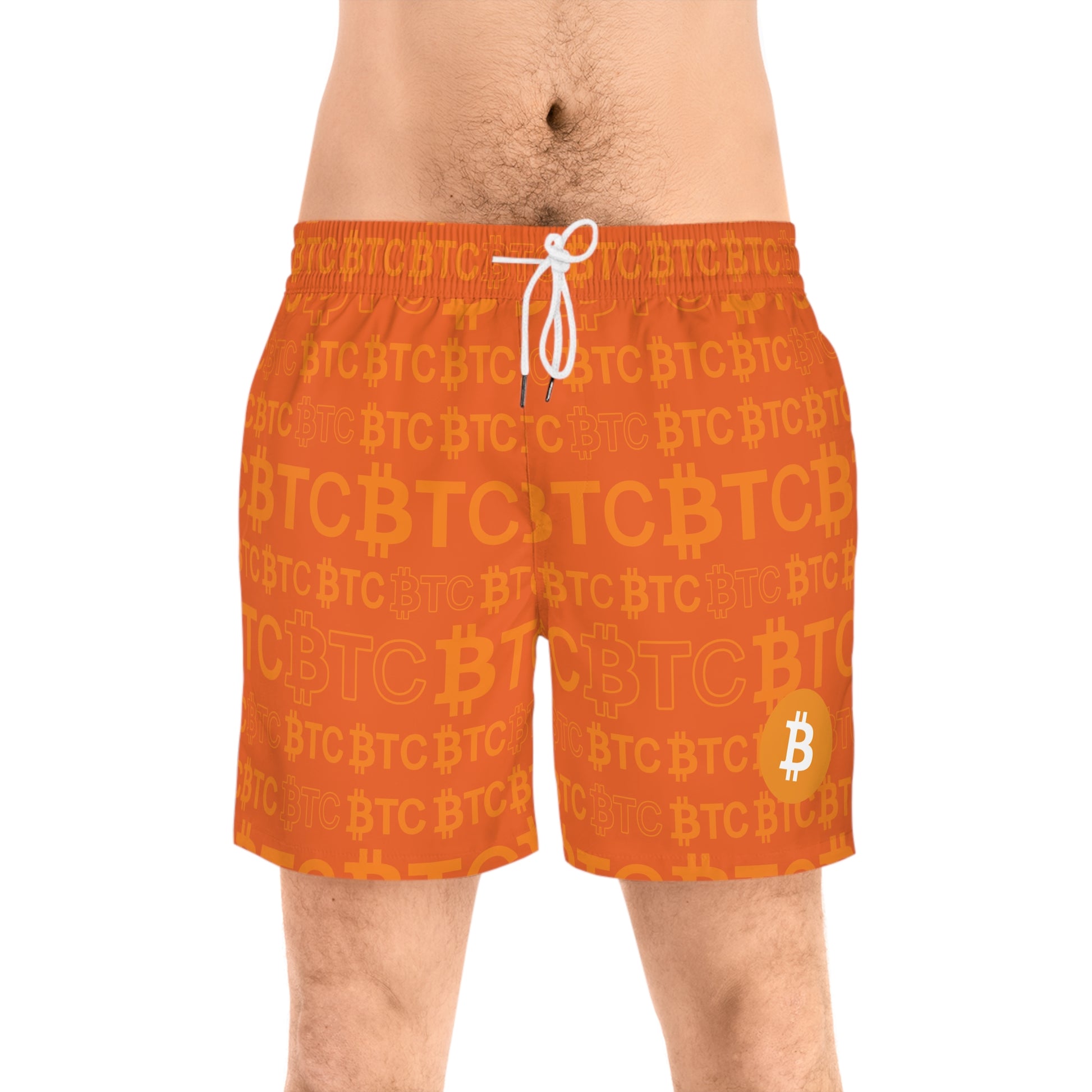 Bitcoin Dubai Orange Swim Trunk In N Out Crypto