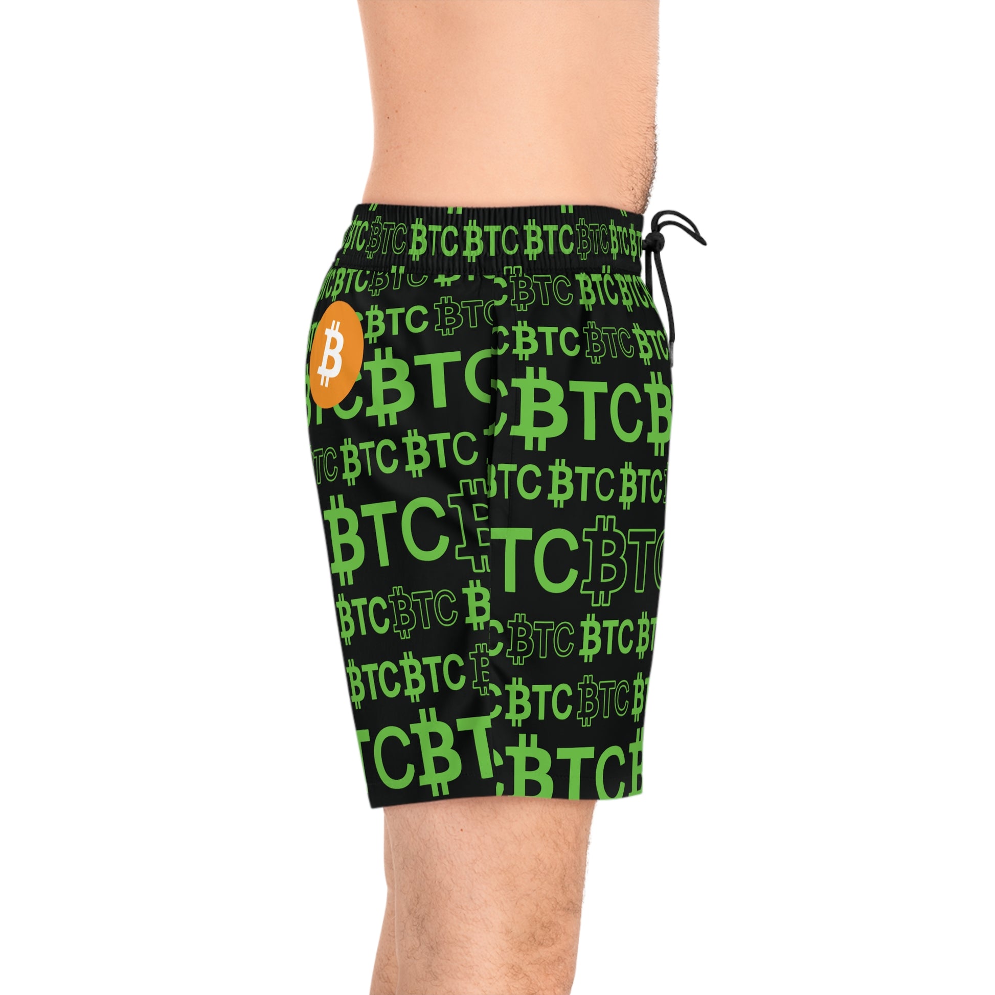 Bitcoin Dubai Green Swim Trunk In N Out Crypto