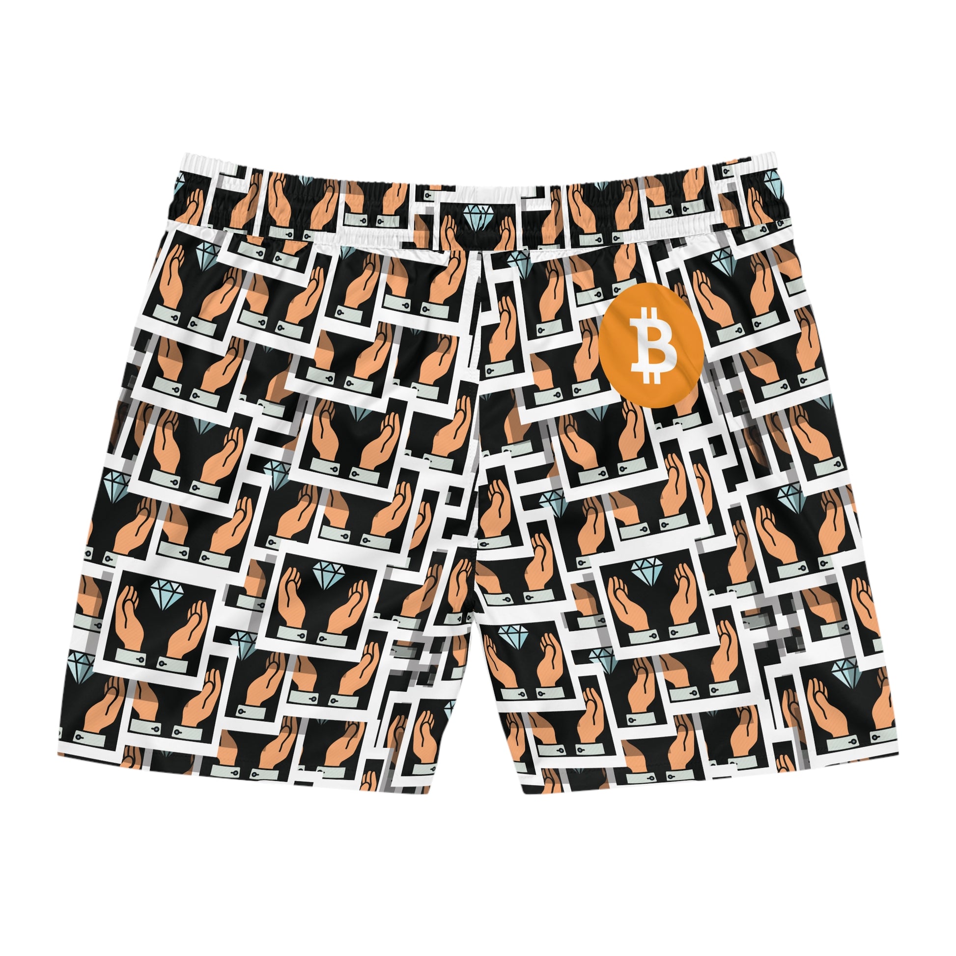 Bitcoin Diamonds  Swim Trunk In N Out Crypto