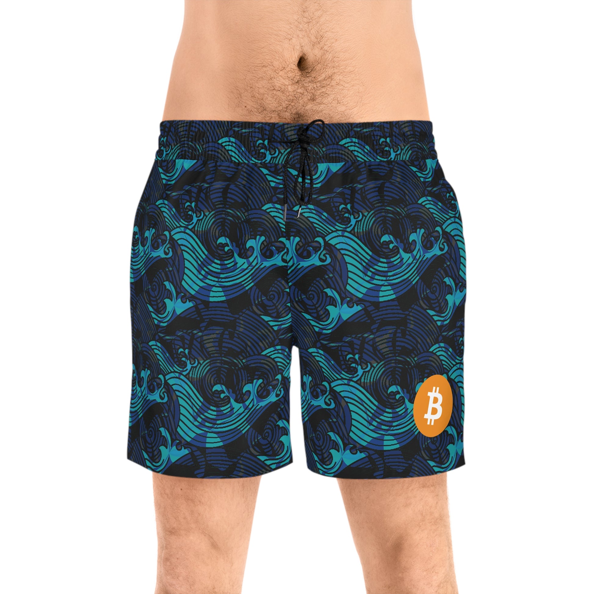 Bitcoin Deep Waves Swim Trunk In N Out Crypto