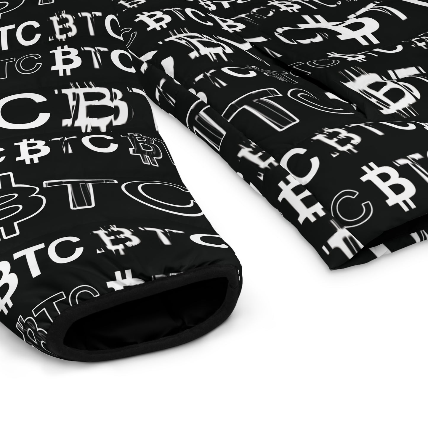 Bitcoin Dubai Puffer Jacket Printify