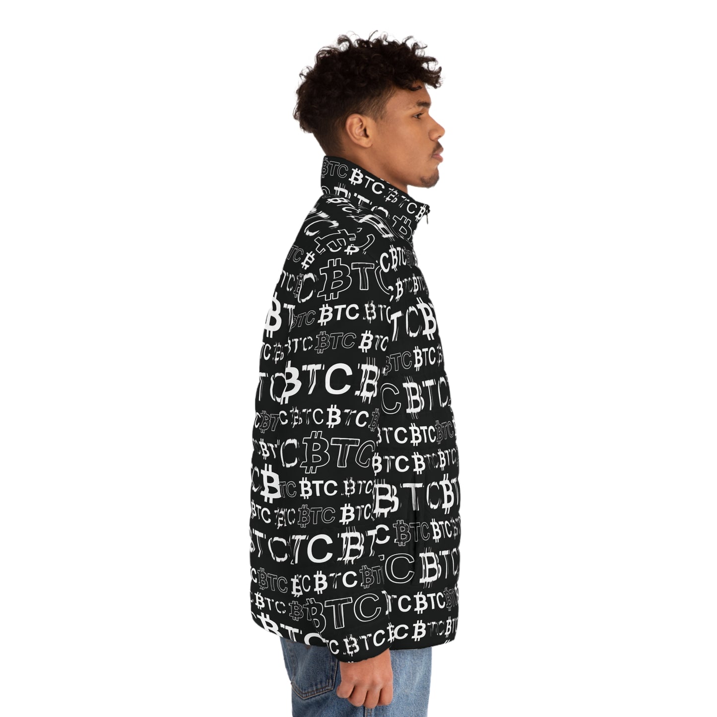 Bitcoin Dubai Puffer Jacket Printify