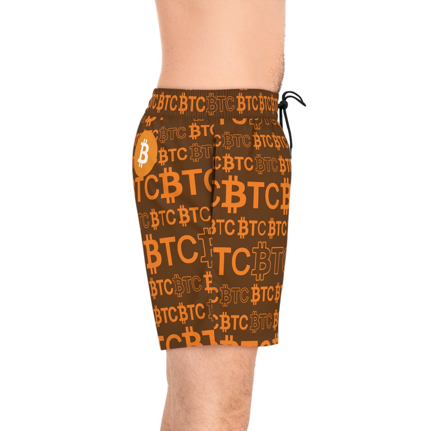 Bitcoin Dubai Brown Swim Trunk In N Out Crypto