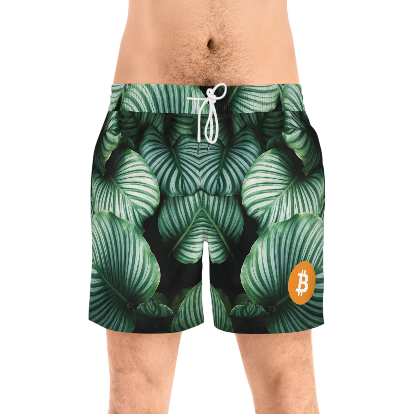 Bitcoin Green Palms Swim Trunk In N Out Crypto