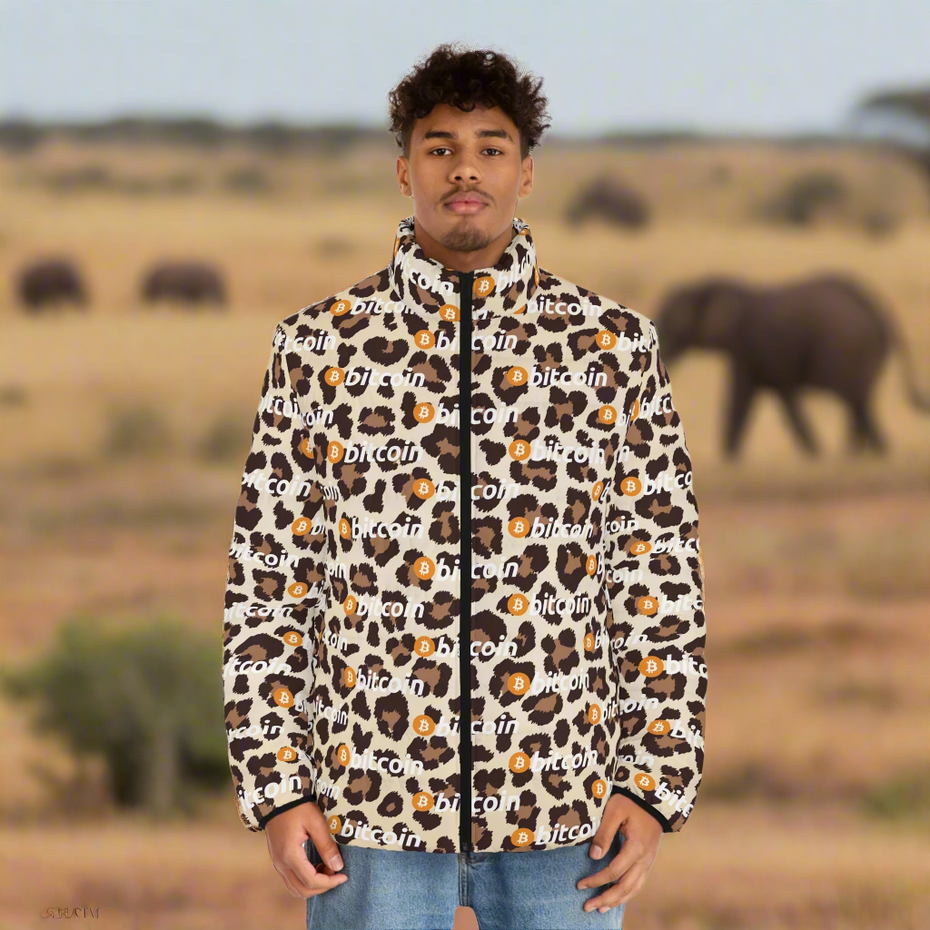 Bitcoin Leopard Puffer Jacket InNOutCrypto